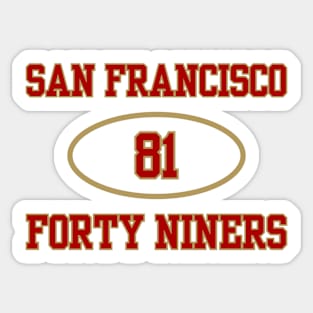 SAN FRANCISCO 49ERS "TO" TERRELL OWENS #81 Sticker